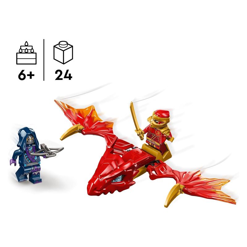 LEGO 71801 Ninjago ataque Rising Dragon de Kai articulado con figuras - Imagen 2