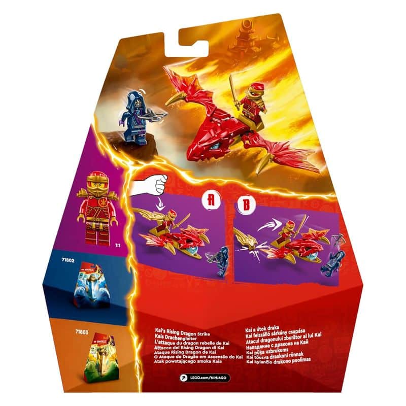 LEGO 71801 Ninjago ataque Rising Dragon de Kai articulado con figuras - Imagen 3