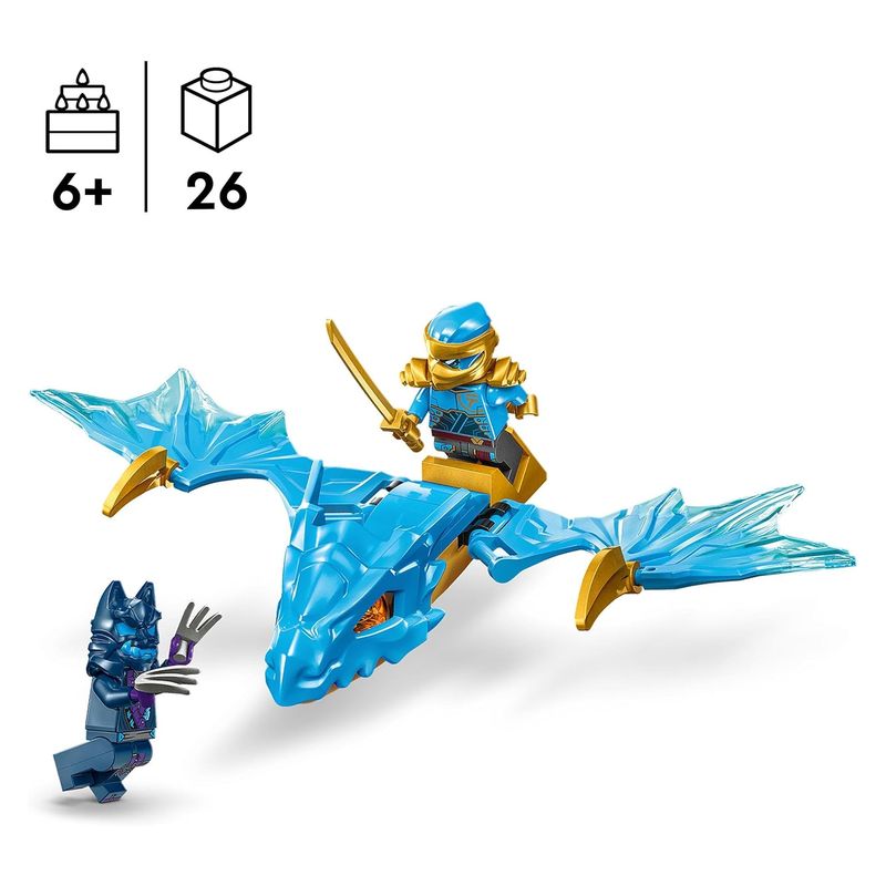 LEGO 71802 Ninjago ataque rising Dragon de NYA articulado con figuras - Imagen 2