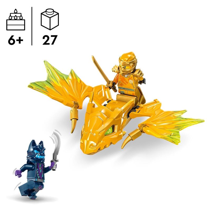 LEGO 71803 Ninjago ataque rising Dragón de Arin articulado con figuras - Imagen 2