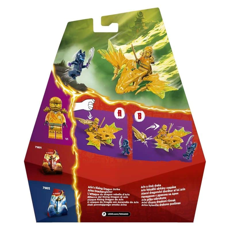 LEGO 71803 Ninjago ataque rising Dragón de Arin articulado con figuras - Imagen 3