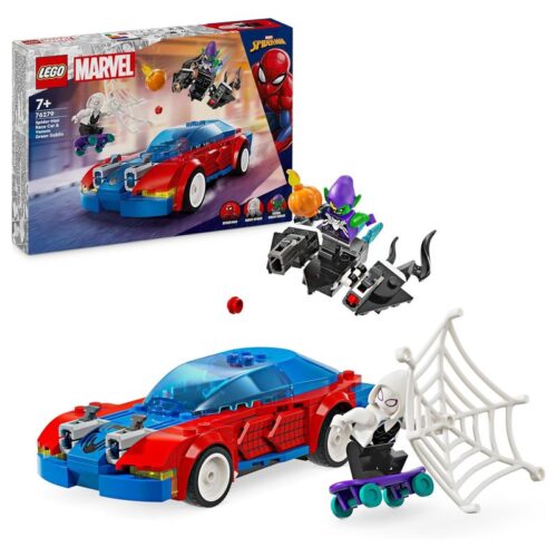 LEGO 76279 Marvel coche carreras de Spider-man vs Duende Verde Venomizado