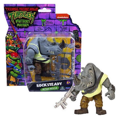 Figura 12 cm de Rocksteady de las Tortugas Ninjas Mutant Mayhem TU805100