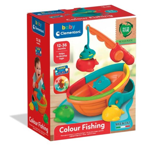 Juego educativo juega pesca y aprende con piezas de encaje multicolor
