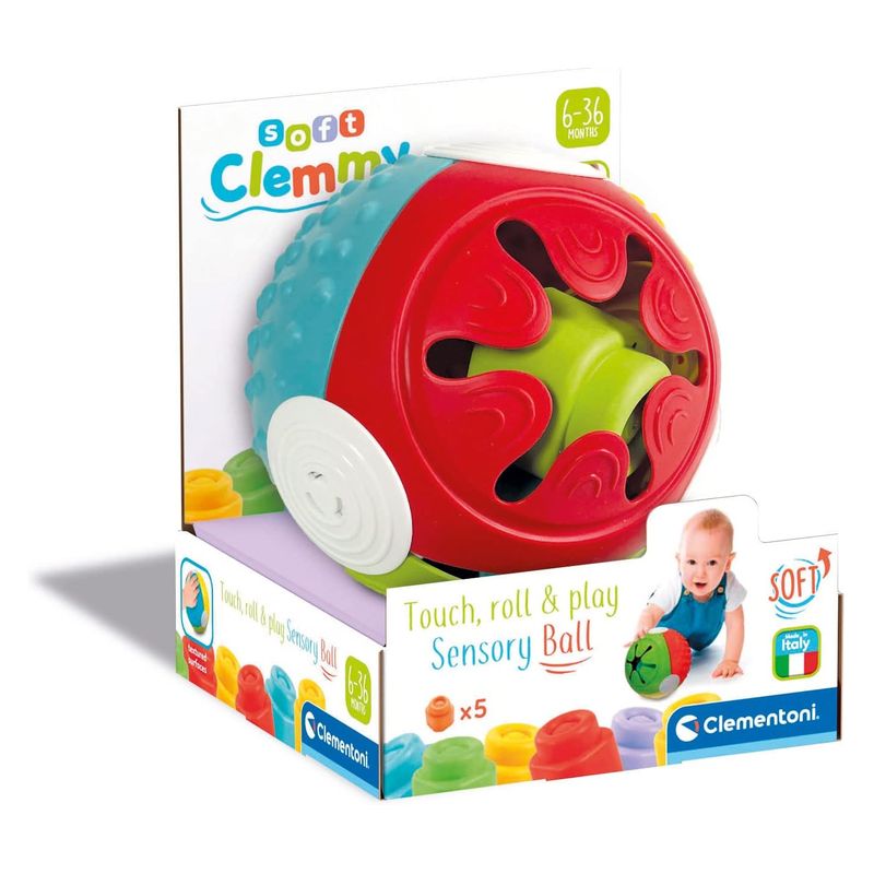 Clemmy pelota sensorial infantil con juego de actividades y texturas