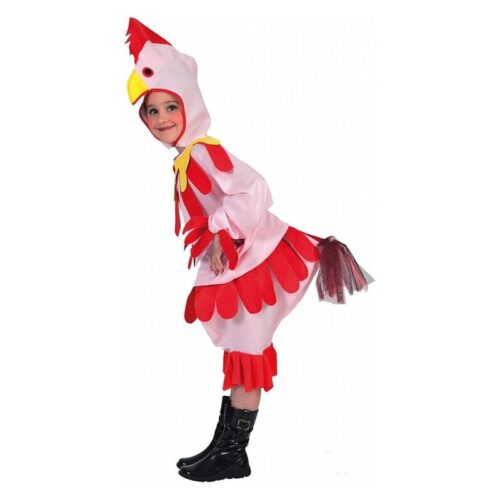 Disfraz gallina rosa infantil talla 4 a 6 años 705975-T3