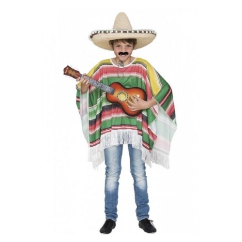 Poncho mejicano disfraz infantil  carnaval 706470