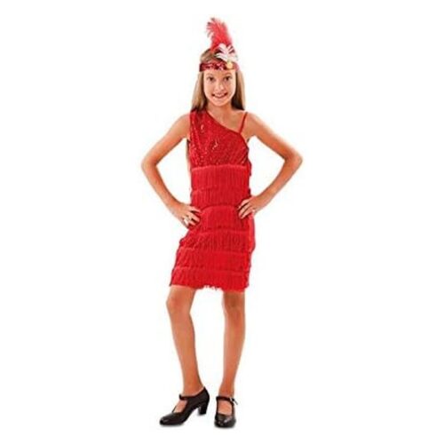 Disfraz Charleston rojo carnaval  T-3 706722