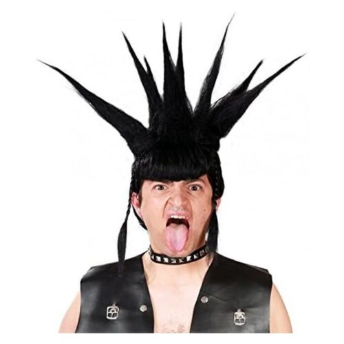 Peluca Punki complemento disfraz para carnavales 257886