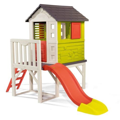 Casita de la playa con tobogán para aire libre de Smoby 810800