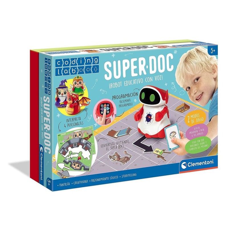 Super Doc robot educativo programable con voz de Clementoni 55379