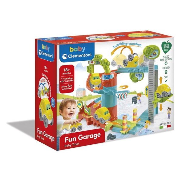 Baby garaje divertido con coche de Clementoni para bebés 17404