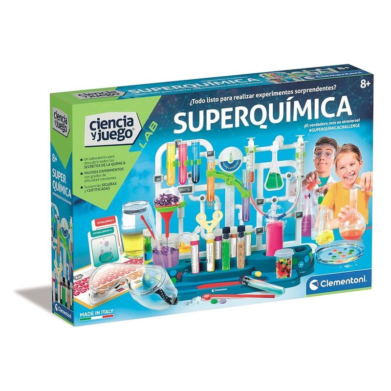 Juego Superquímica de Ciencia y Juego Lab de Clementoni 55468