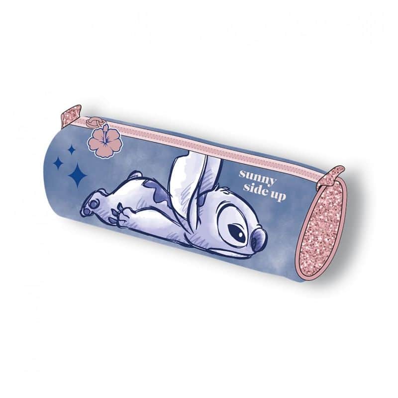 Estuche portatodo Stitch de 22 cm con cremallera ST00025