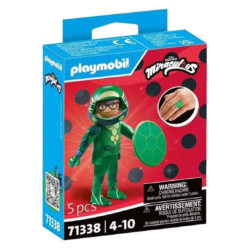 Playmobil 71338 Miraculous con figura Caparazón playset de cinco piezas