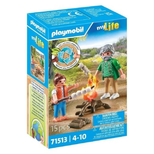 Playmobil hoguera con malvaviscos de la línea My Life 71513