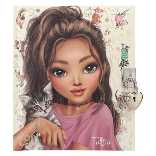Diario Top Model 12957 edición gatitos con candado y 192 páginas ilustradas