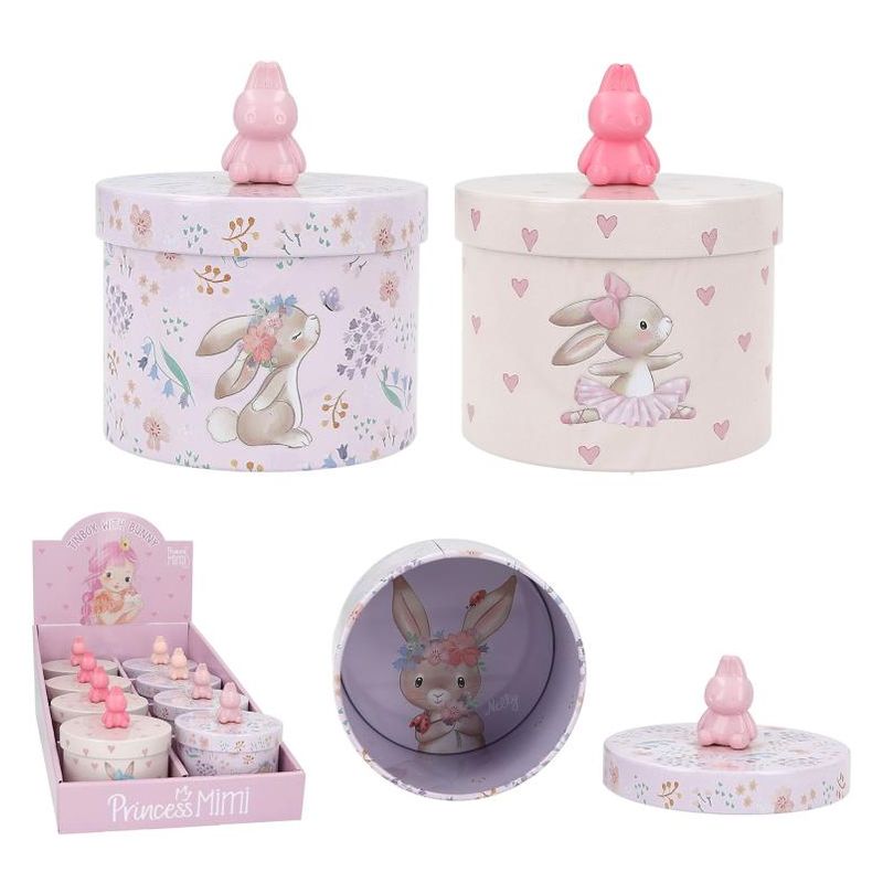 Mini latita Princess Mimi con varios diseños de conejitos modelos surtidos