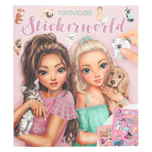 Libro de pegatinas Top Model 12706 edición Stickerworld Kitty and Doggy