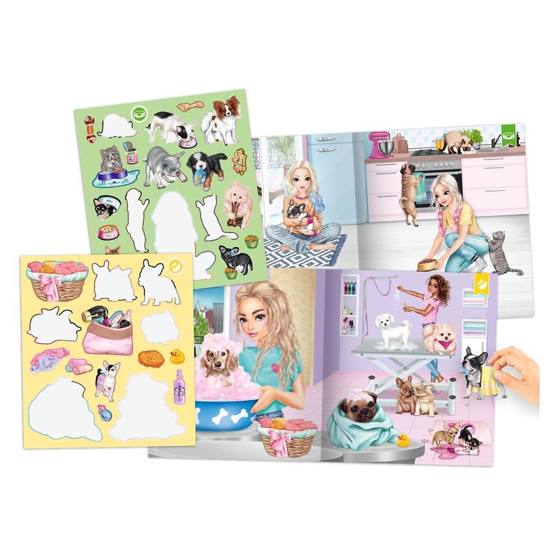 Libro de pegatinas Top Model 12706 edición Stickerworld Kitty and Doggy - Imagen 2