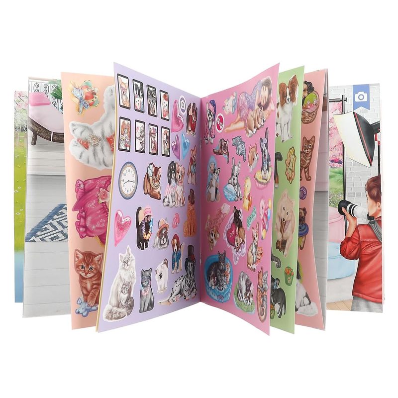 Libro de pegatinas Top Model 12706 edición Stickerworld Kitty and Doggy - Imagen 3