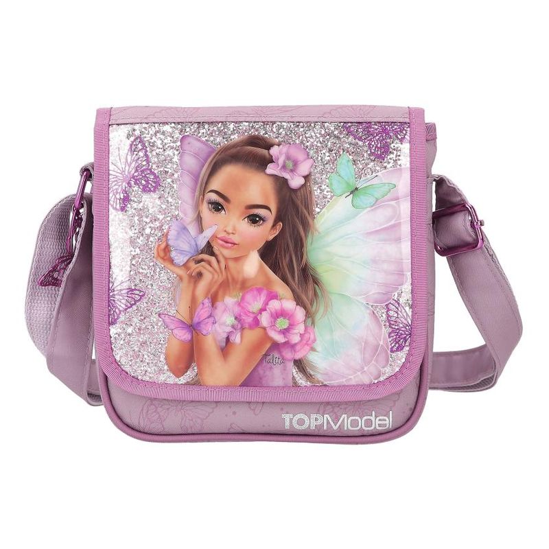 Bandolera Fairy Love Top Model pequeña malva con solapa 12778 DEPESCHE