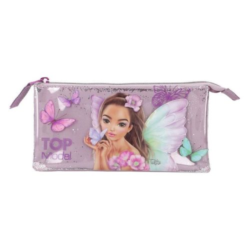 Estuche escolar TOP Model Fairy Love malva adornado con purpurina 12782