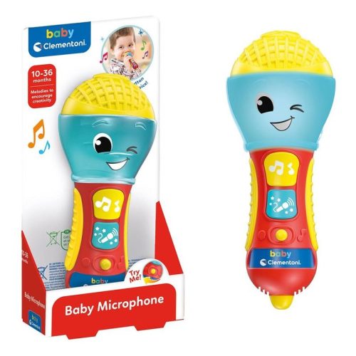 Micrófono infantil interactivo Baby Microphone Clementoni 17913 con sonidos