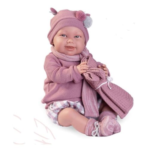 Muñeca Antonio Juan Mi primer reborn Martina mantita 52 cm blandito 81387