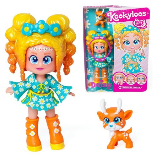 Muñeca Kookyloos Daisy Serie Pet Party ciervo mascota incluido PKL6D112IN0