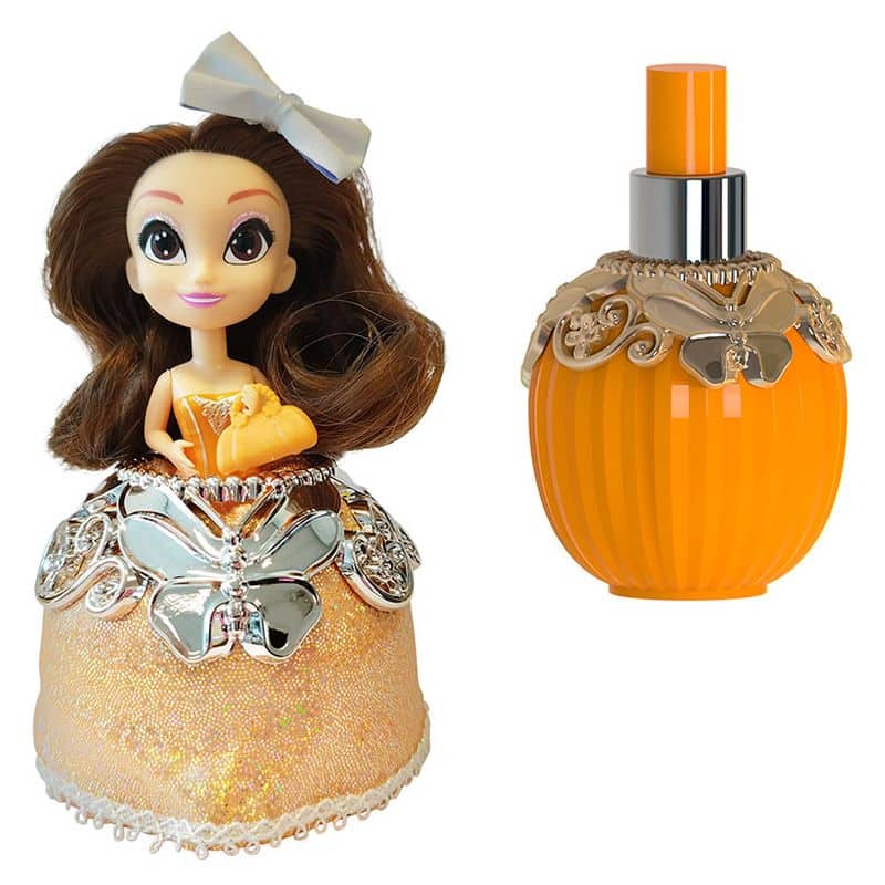 Perfumitos muñeca Ella Jade con accesorios frasco naranja 6426 1260-EJ BIZAK
