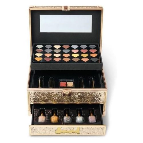 Maletín maquillaje Full diamond de 3 pisos Magic Studio Aquarius 11971