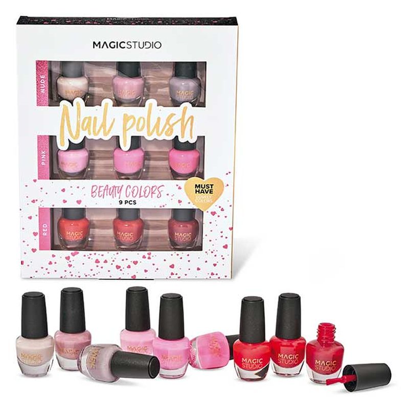 Set estudio esmaltes uñas Magic Studio infantil de Aquarius 30616