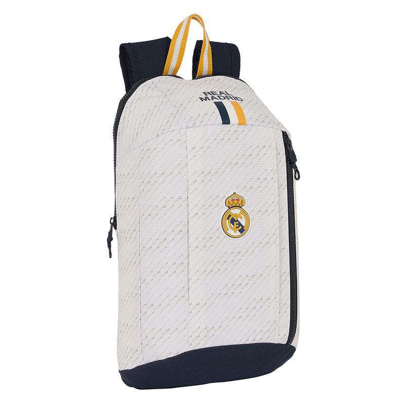 Mini mochila Real Madrid cremallera vertical 1º equipación 23/24 612354821