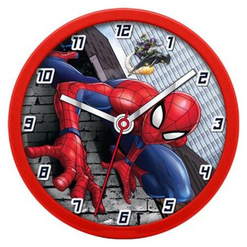 Reloj pared Marvel Spiderman 25 cm rojo SPD3601