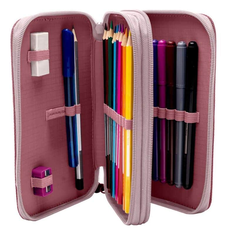 Estuche plumier triple Stitch con dos cremalleras ST00024 - Imagen 2