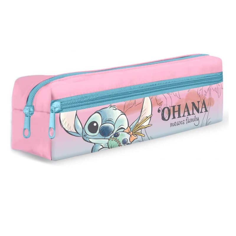 Estuche portatodo cuadrado Ohana Stitch Disney ST00031