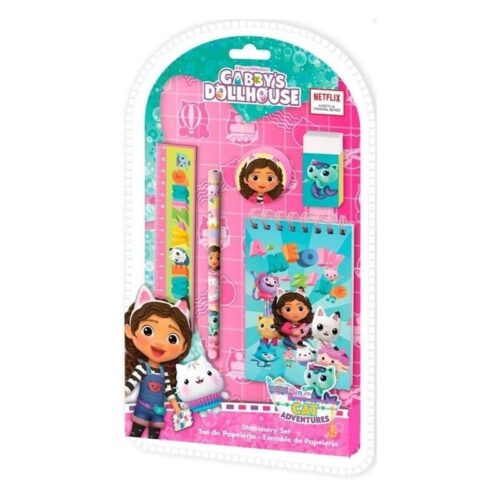 Set papeleria La casa de las muñecas de Gabby con 5 piezas GD00036