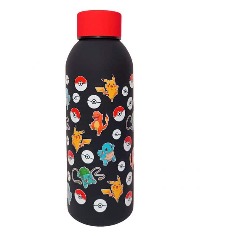 Botella acero inoxidable Pokémon 500 ml con tapón rojo PK00018