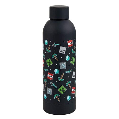 Botella cantimplora Minecraft iconos inoxidable 500 ml MC91701