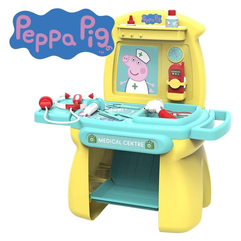 Peppa Pig Centro médico con 24 piezas marca Chicos 84503 FDJ-NINCO