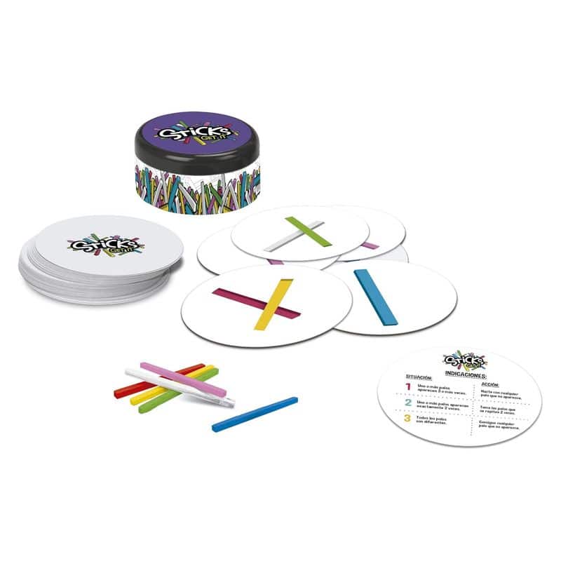 Sticks Get It juego de mesa de cartas Falomir 30005 - Imagen 2