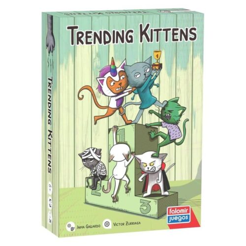 Trending Kittens juego de mesa con cartas Falomir 30041