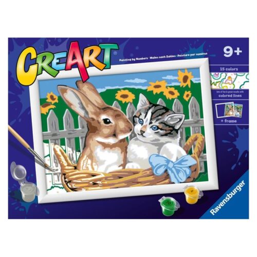 Creart Amigos canasta Ravensburger pintar por números 23943 6