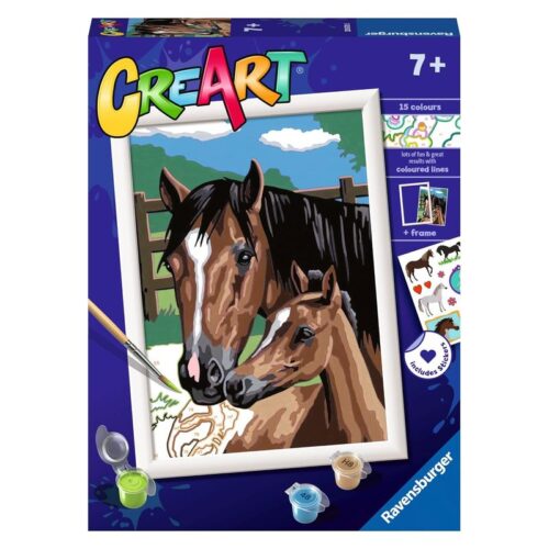 Creart Caballos pastos kit para pintar por números 23573 5 RAVENSBURG