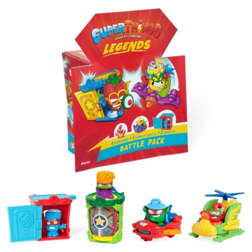 Battle Pack Superthings Legends 4 figuras, dos hideouts y dos vehículos