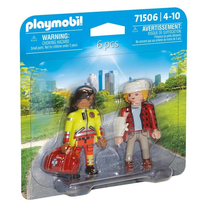 Playmobil duo Pack Paramedico con paciente figuras blister 71506