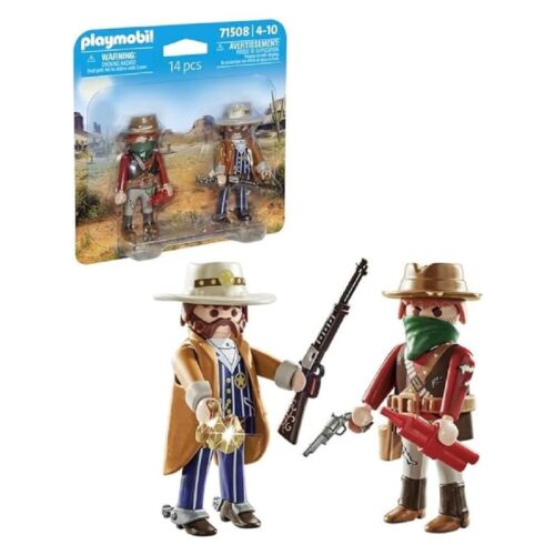 Playmobil bandido y sheriff figuras duopack en blister 71508