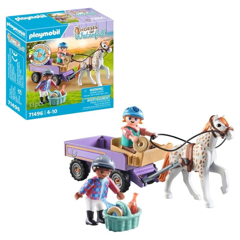 Playmobil carruaje con Poni de la línea Horses of Waterfall 71496