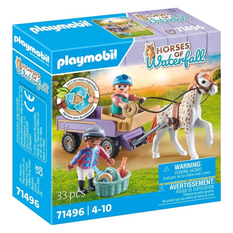 Playmobil carruaje con Poni de la línea Horses of Waterfall 71496 - Imagen 2